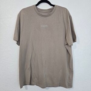 ALL SAINTS T Shirt Taupe Relaxed Fit Crew Neck Short Sleeve Mens Medium